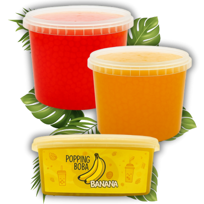Kup 2 duże Popping Boba = mały bananowy za 1 zł!